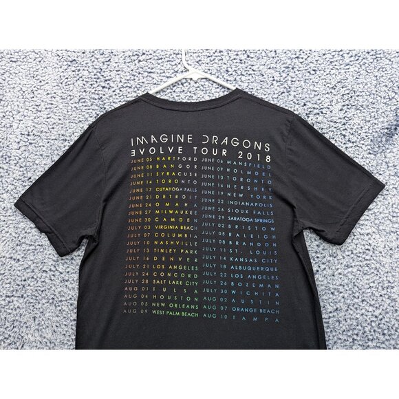 Imagine Dragons Evolve Tour Concert Shirt Mens M Graphic Print Festival Black - Picture 6 of 11